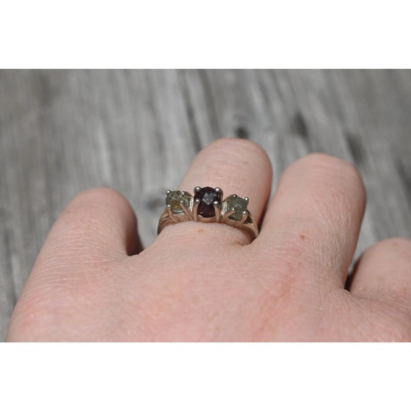 Montana sapphire ring, Alaskan Garnet, alternative engagement size 5 6 7… - Picture 6 of 7